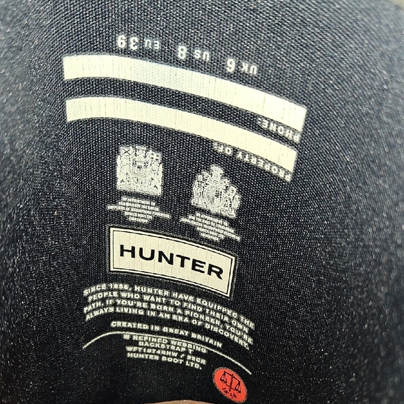 Hunter Refined Matte Dark Green Adjustable Rain Boots Size 8 - Picture 9 of 15